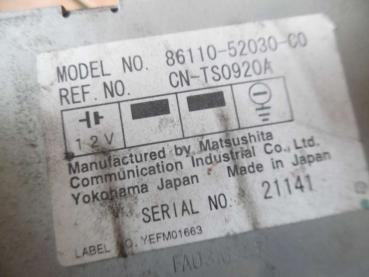 Toyota Yaris Verso Bedienteil Display Radio 86110-52030