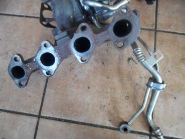 Renault Koleos Y 2,0dci Turbolader mit Abgaskrümmer