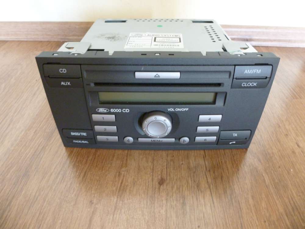 Ford Fiesta Focus Mondeo CD Player Radio 6000 + Code 6S61-18C815-AF