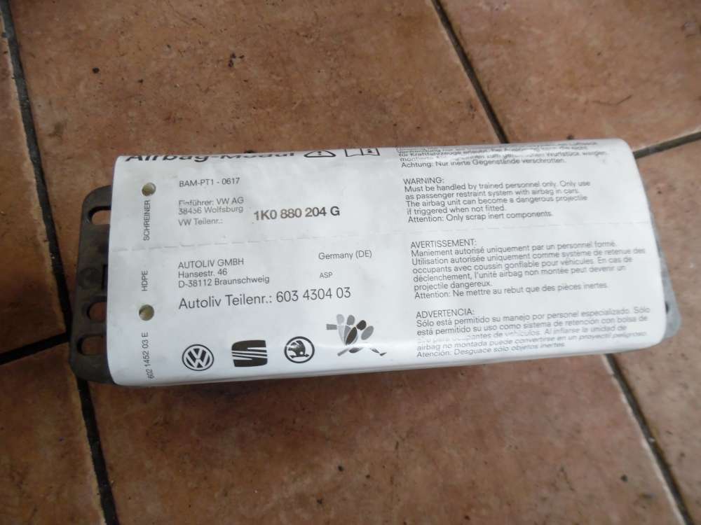 VW Golf V 1K Airbag Armaturenbrett 1K0880204