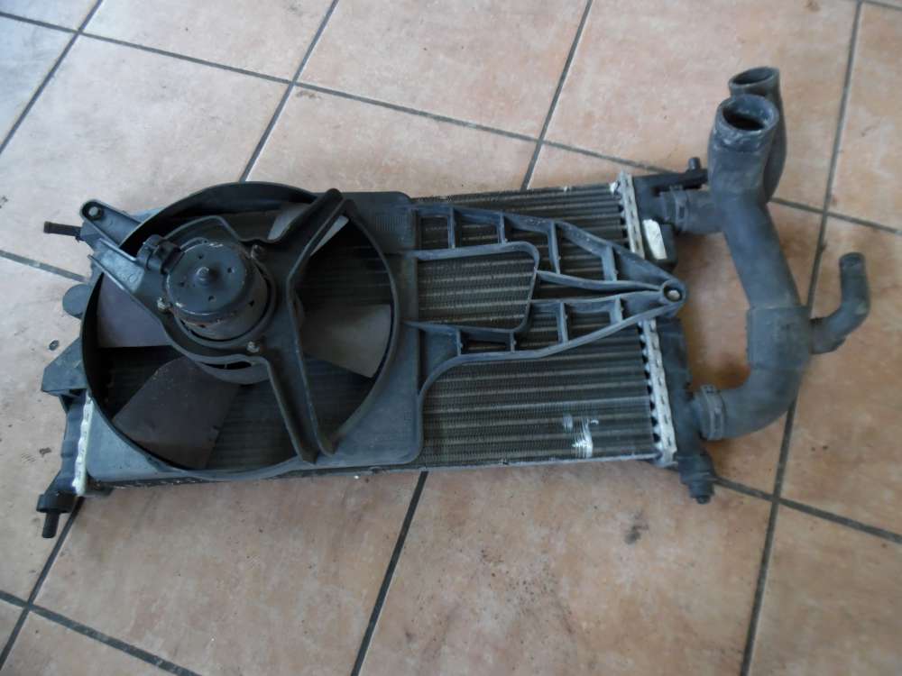 Opel Corsa B Wasserk?hler K?hler 8038845 mit L?ftermotor K?hlerl?fter und Schlauch 009129090