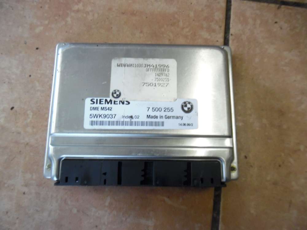 BMW E46 Steuerger?t Einspritzung Siemens 7500255 5WK9037