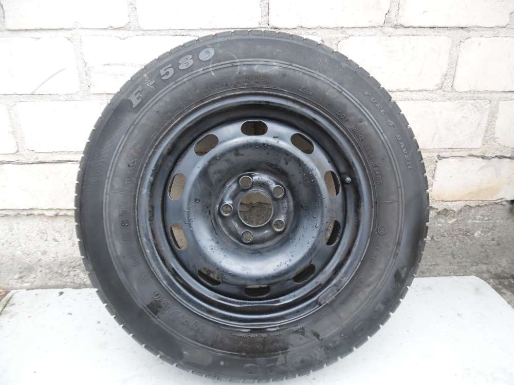 1xSommerreife Firesstone 175/80 R 14 Dot: 3402 Profil: 5mm mit stahlfelge 6j x14h2 ET38