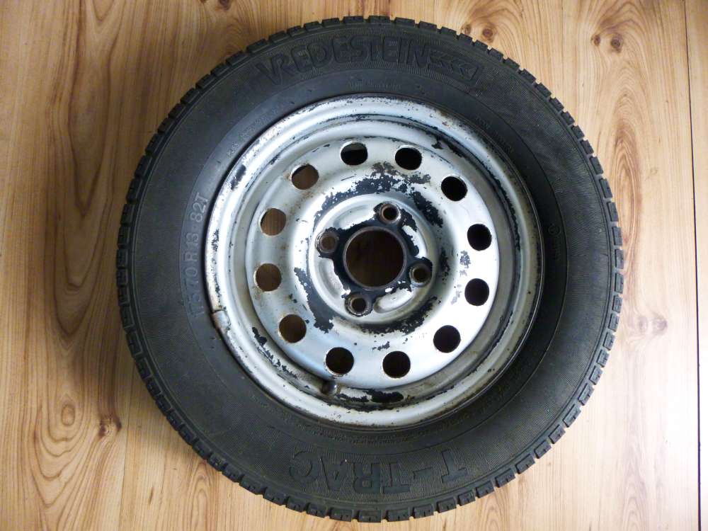 1 x Komplettr?der Stahlfelgen Ford Escort Sommerreifen 175/70 R13 82T 5Jx13 ET41