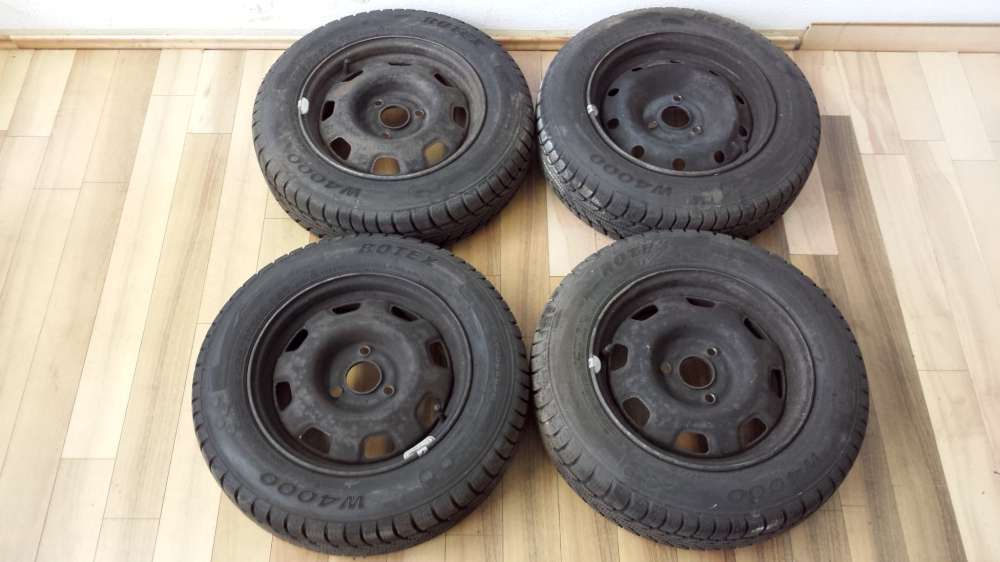 4x Komplettr?der Winterreifen Stahlfelgen f?r Peugeot 106 4.5Jx13 CH 155/70 R13 75T