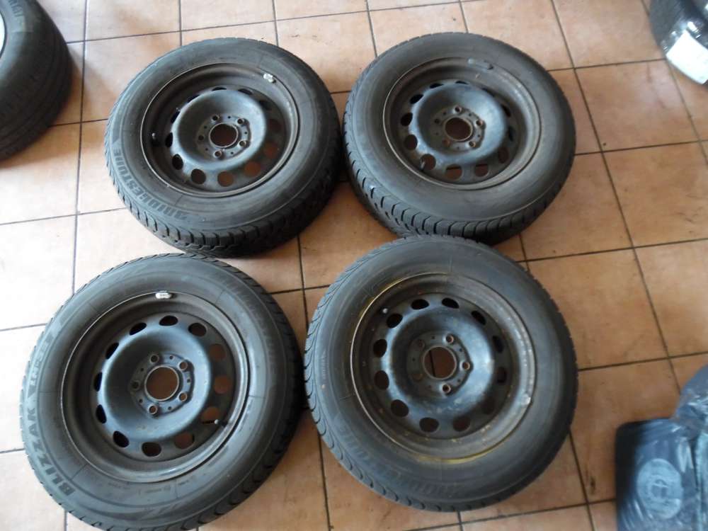 4x Stahlfelge mit Winterreifen Bridgestone Blizzak Renault Kangoo 195/65 R15 91T KBA-43816