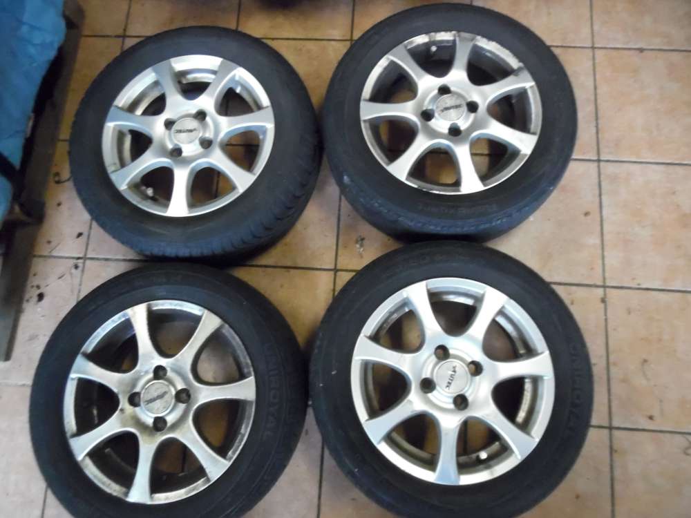 4x Alufelgen mit 1x Sommerreifen VW Skoda 185/60R14 82H 5,5Jx14H2 ET35 KBA 47722