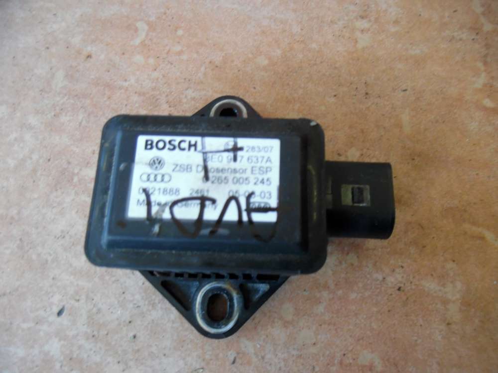 Audi A6 4B ESP Drehratensensor 8E0907637A Bosch 0265005245