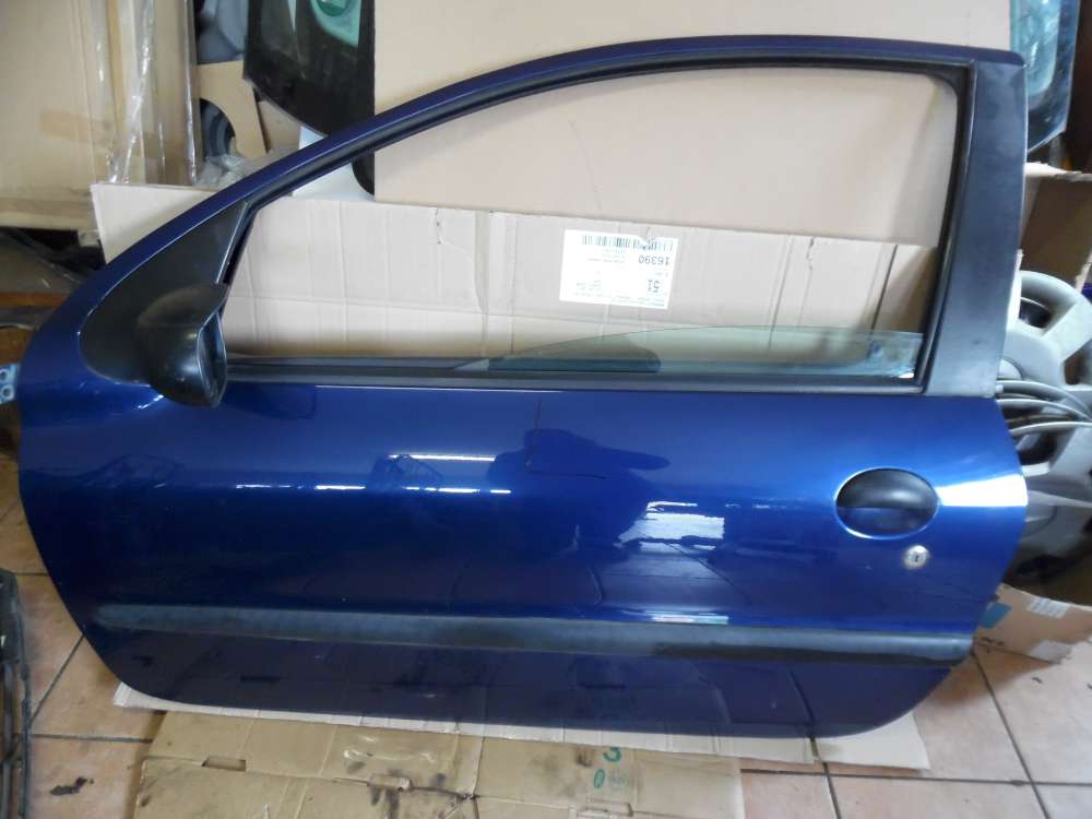 Peugeot 206 3-T?rer T?r Vorne Links blau Farbcod: EGE