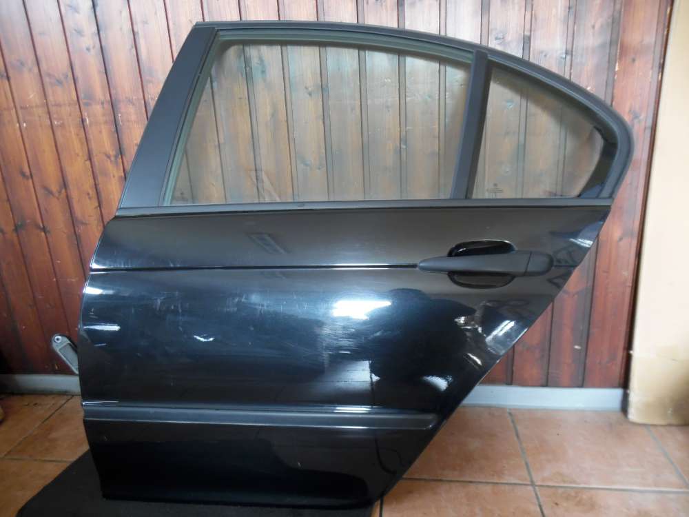 BMW E46 320d T?r Hinten Links Schwarz Farbcode : 303/9