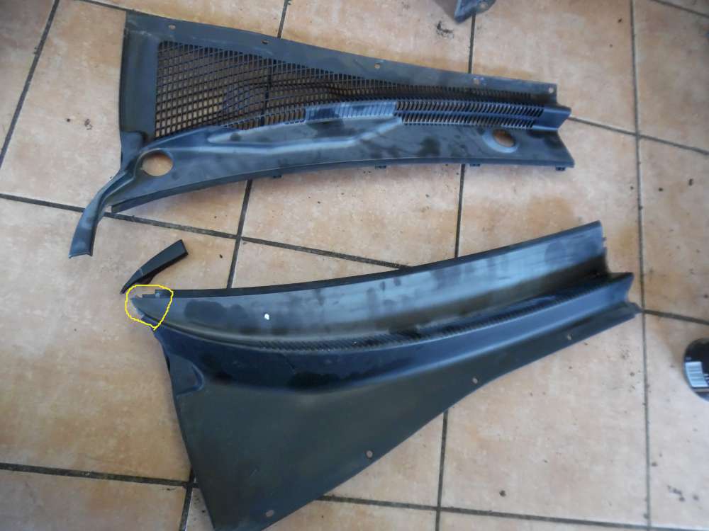 Chevrolet Nubira Windlauf Scheibenwischer 96544353 / 96544354